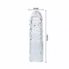 Насадка на пенис BAILE TRANSPARENT SILICONE PENIS COVER Photo 6