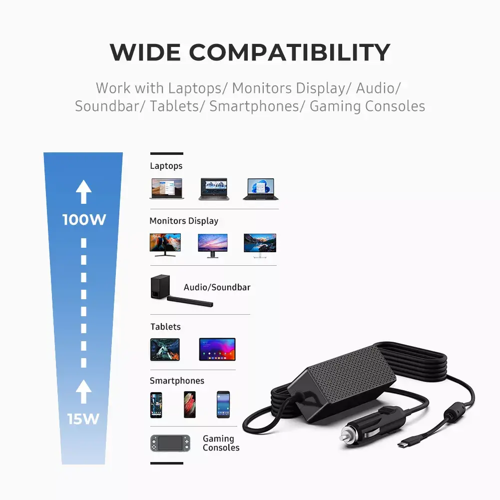 Auto lādētājs Origin Storage BTI 100W USB-C Photo 2
