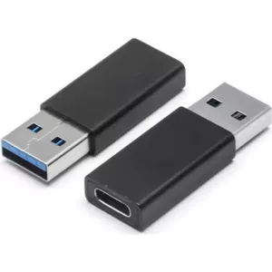 Адаптер USB-A — USB-C ShiverPeaks 14-05032, USB 3.0, черный