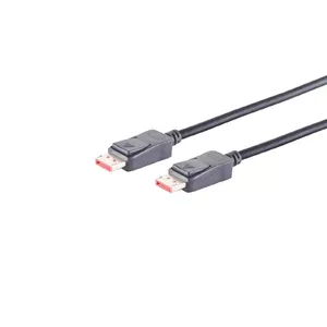 DisplayPort cable S/CONN 10-76015 0.5 m Black