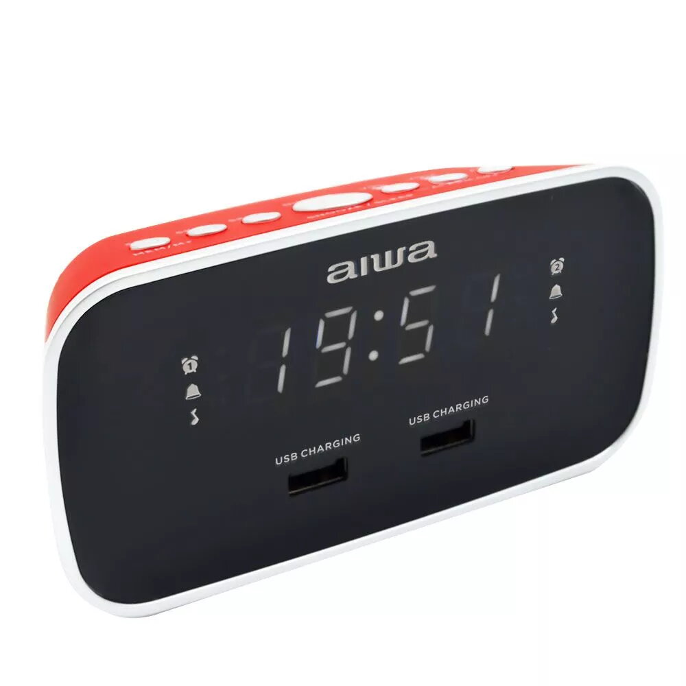 Digitālais modinātājs Aiwa CRU-19RD Sarkanā LED