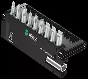 Wera Bit-Check 10 Universal 4 Screwdriver Bit Set, 9-Piece, Phillips and Pozidriv
