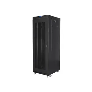 Stenda skapītis LANBERG FF01-6837-23BL 37U brīvi stāvošs 1900×600×800 mm IP20 melns