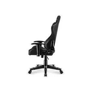 PC spēļu krēsls huzaro HZ-Ranger 6.0 — melna auduma apdare, tērauda rāmis, regulējams augstums, 2D mīkstie roku balsti, max 130 kg