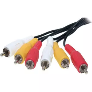 Аудио кабель RCA ShiverPeaks 40150-2.5 — 3 RCA-коннектора, длина 2,5 м