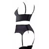 abierta fina Shelf Bra Set 85B/L Black Photo 6