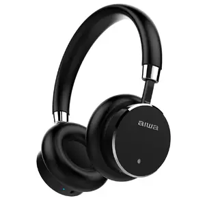 Austiņas Aiwa HSTBTN-800BK — vadu un bezvadu Bluetooth, supraaurālās, galvas siksna, 20–20000 Hz
