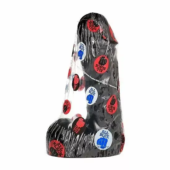 Silicone dildo all black 19 cm — all black Photo 3