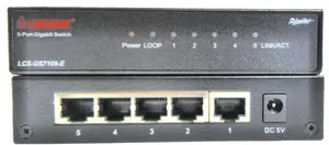 Неуправляемый сетевой коммутатор Longshine LCS-GS7105-E — 5 портов Gigabit RJ-45, чёрный