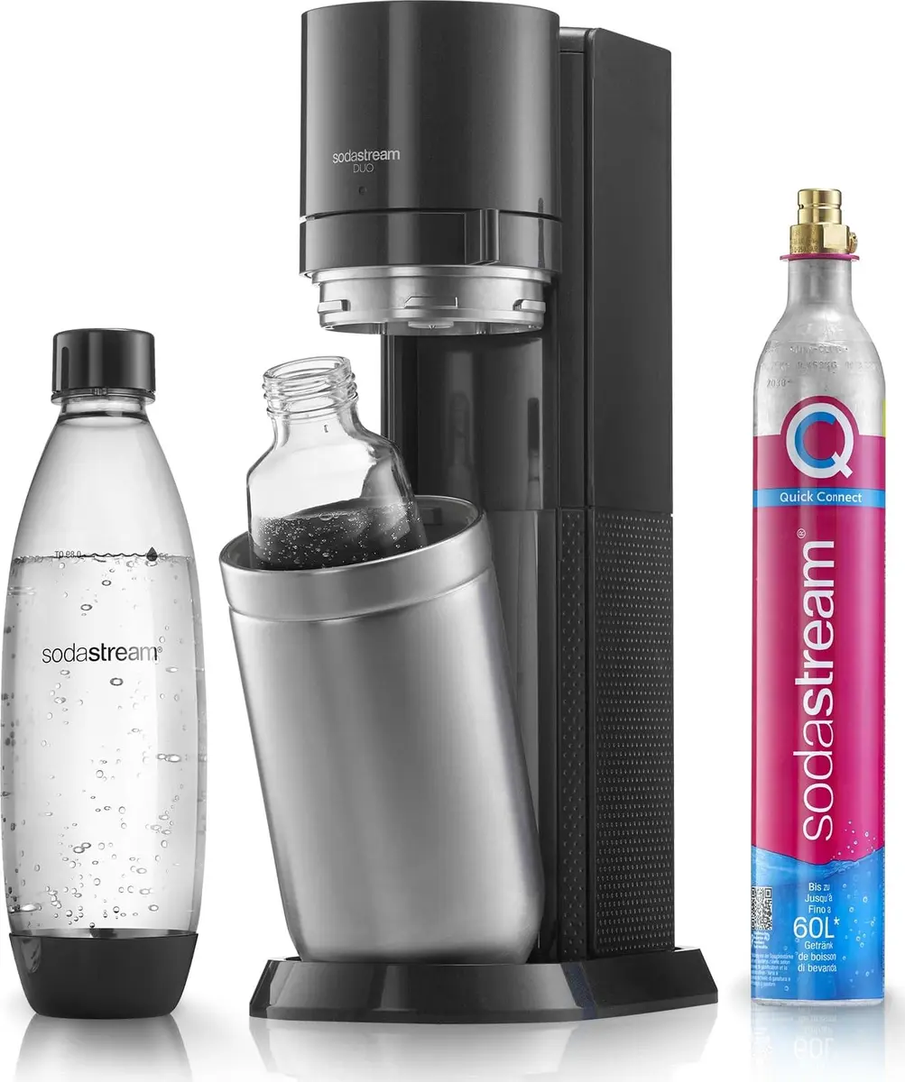 SodaStream DUO dzērienu gazēšanas aparāts melns