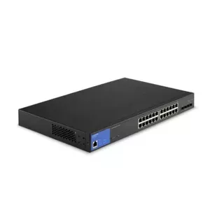 Linksys LGS328MPC Vadīts L3 Gigabit Ethernet (10/100/1000) Power over Ethernet (PoE) Melns, Zils