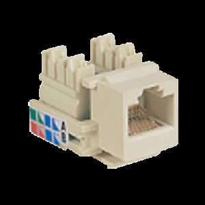 Keystone jack DATACOM 4010 Cat5E UTP, single-port, white
