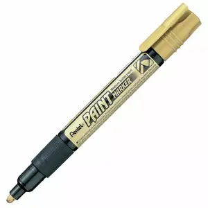 PENTEL MMP20 Paint Marker, 4.0mm Conical Tip, Gold