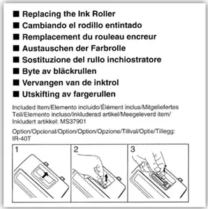 Printer ink roller Casio IR-40T
