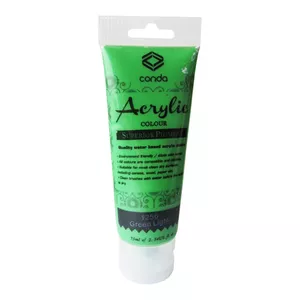 Akrila krāsa Grafitas 1256 Green Light 75 ml – ūdens bāzes mākslinieku krāsa, tūbiņa