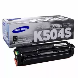 Toner cartridge Samsung CLT-K504S Black (MPN SU158A) compatible with select Samsung printers, high-yield