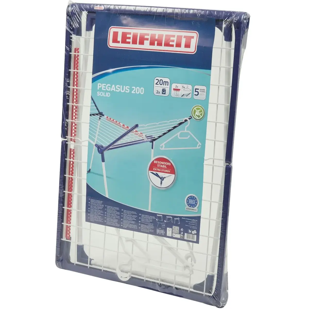 Floor-standing laundry drying rack Leifheit Pegasus 200 Photo 2