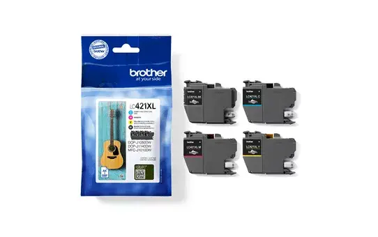 Ink Cartridge Brother LC421XLVAL Black Yellow Cyan Magenta Photo 3