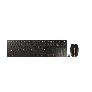 Keyboard Mouse included CHERRY DW 9100 SLIM Universal RF Wireless + Bluetooth QWERTY UK English Black
