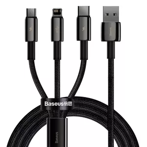 3-in-1 USB Cable Baseus Tungsten Gold CAMLTWJ-01
