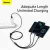 3-in-1 USB kabelis Baseus Tungsten Gold Photo 17