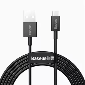 USB cable Baseus Superior USB 2.0, USB A to Micro-USB A, 2 m, White