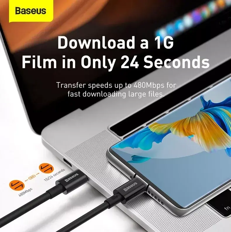 Baseus Superior USB-C to USB-C cable 1 m Photo 2