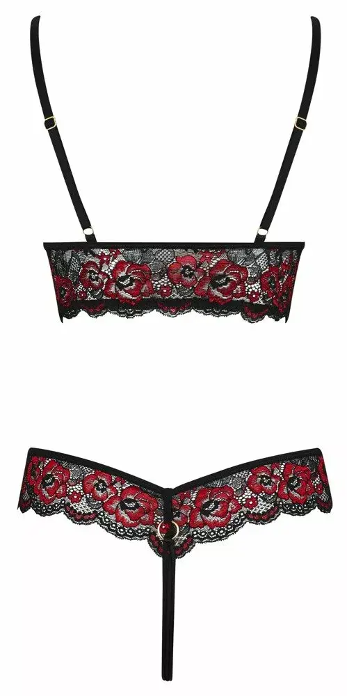 Боди с разрезом Cottelli Collection S/M черное Photo 6