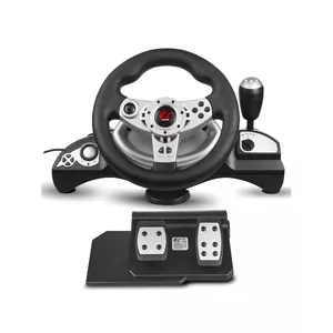 NanoRS RS700 Gaming Controller Black, Silver USB Steering wheel Analogue / Digital Android, Nintendo Switch, PC, PlayStation 4, Playstation 3, Xbox One