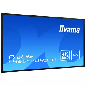 Панель цифровой рекламы IIYAMA LH6552UHS-B1 64,5" IPS 4K 3840×2160 500 кд/м² Android 8.0 24/7 черная