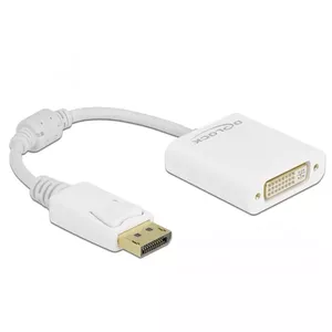 Adapter DisplayPort 1.1 male to DVI female Passive white DeLOCK 61010