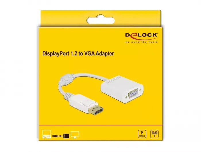 Adapter DisplayPort 1.2 male to VGA female DeLOCK Photo 2