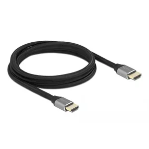 HDMI Cable DeLOCK Ultra High Speed 48 Gbps 8K 60 Hz grey 2 m