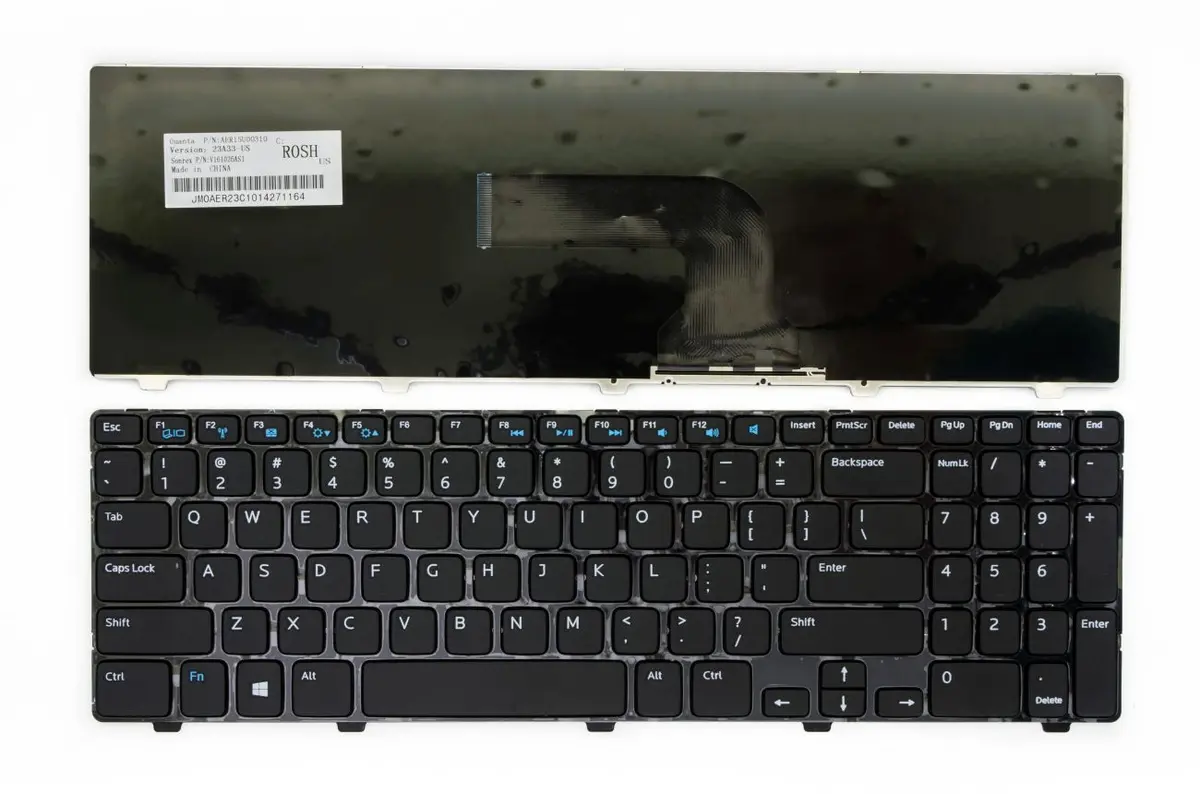 Klaviatūra Dell portatīvā datora aizvietošanai Inspiron