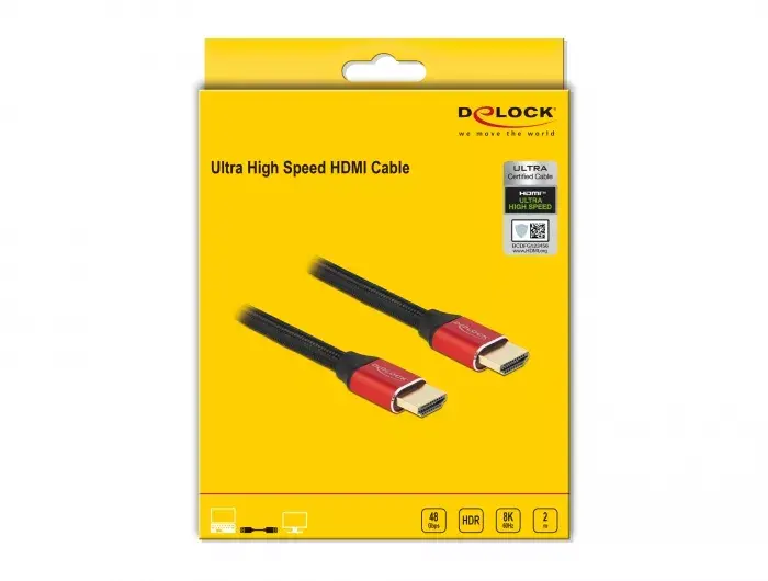 HDMI Cable DeLOCK Ultra High Speed 48 Gbps 8K 60 Hz Photo 2