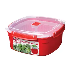 Steamer Sistema 1103 by sistema, 3.2 L microwave cookware, red, 238×238×105 mm