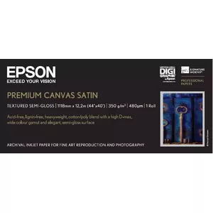 Рулон холста Epson Premium Satin 44" x 12.2м 350г/м²