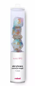 Acrylic Dice Set Rebel — Komplet kości Akrylowe Esencja Magii
