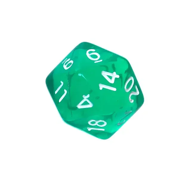 Mini Crystal Dice Green — Rebel Photo 3