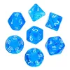 Rebel Mini Crystal Blue dice set Photo 2
