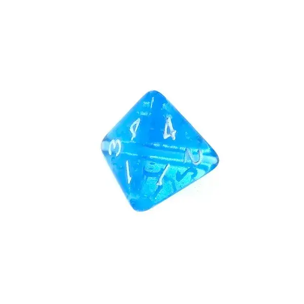 Rebel Mini Crystal Blue dice set Photo 3