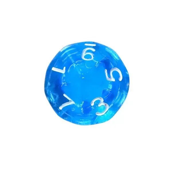 Rebel Mini Crystal Blue dice set Photo 4