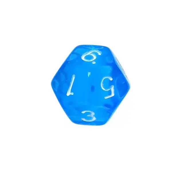 Rebel Mini Crystal Blue dice set Photo 5