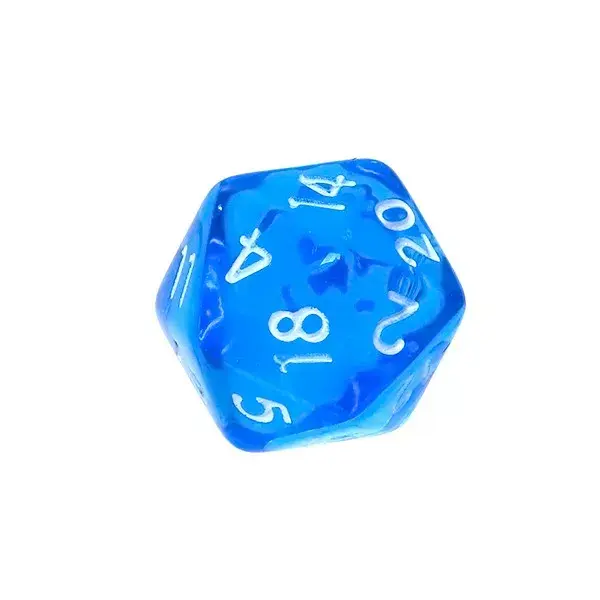Rebel Mini Crystal Blue dice set Photo 7