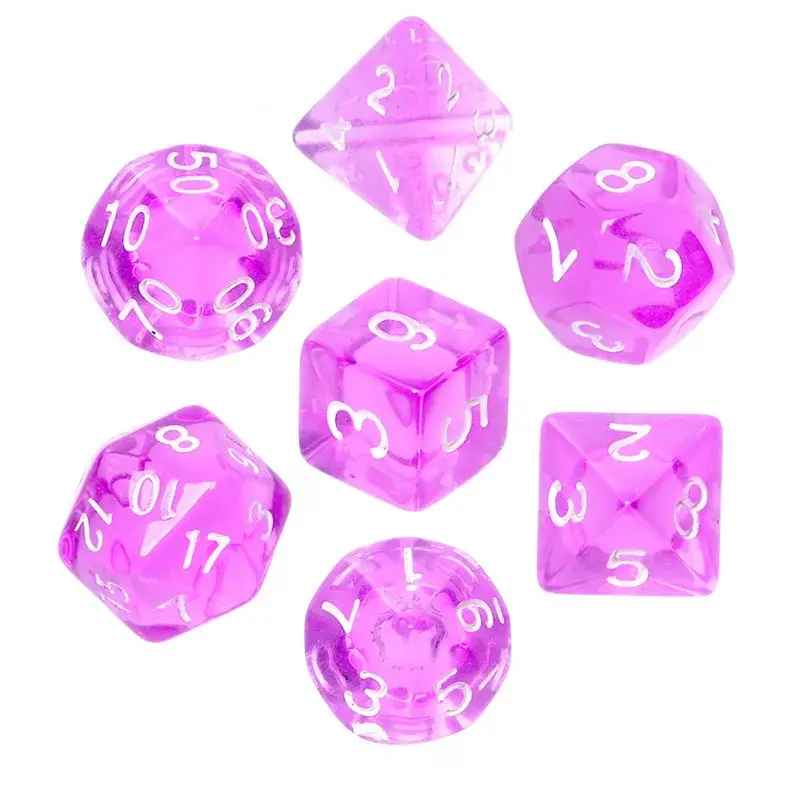 Rebel Mini Crystal Dice Set Purple Photo 2