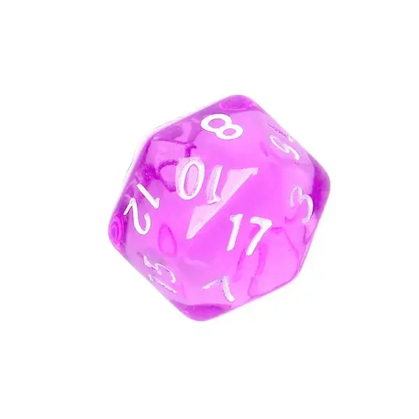 Rebel Mini Crystal Dice Set Purple Photo 6