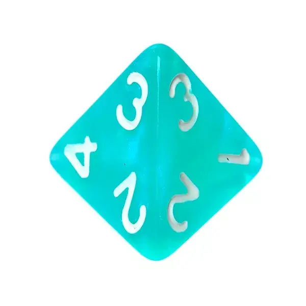 Rebel Komplet kości Kaminie księżycowe Turkus dice set Photo 3
