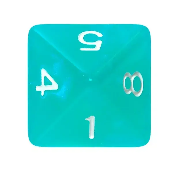 Rebel Komplet kości Kaminie księżycowe Turkus dice set Photo 5