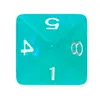 Rebel Komplet kości Kaminie księżycowe Turkus dice set Photo 5