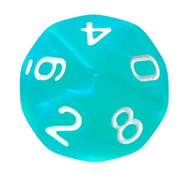 Rebel Komplet kości Kaminie księżycowe Turkus dice set Photo 6